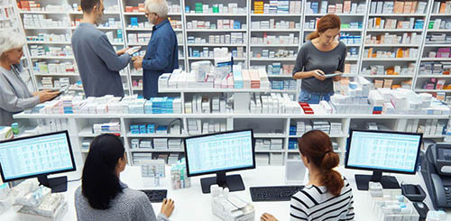 photo interieur pharmacie du Moustier